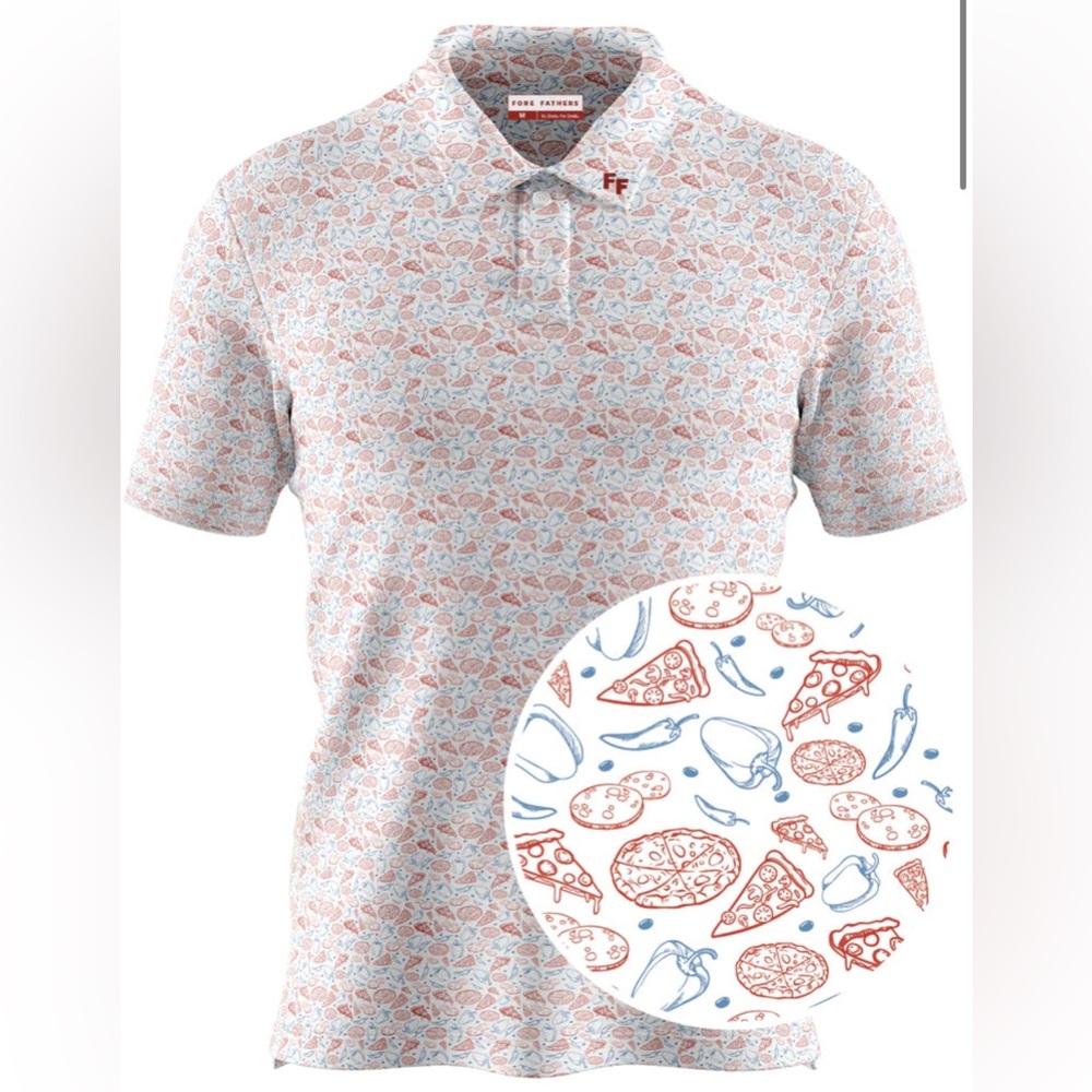 FORE FATHERS BOYS PERFORMANCE POLO KID SLICES - SIZE 10Y